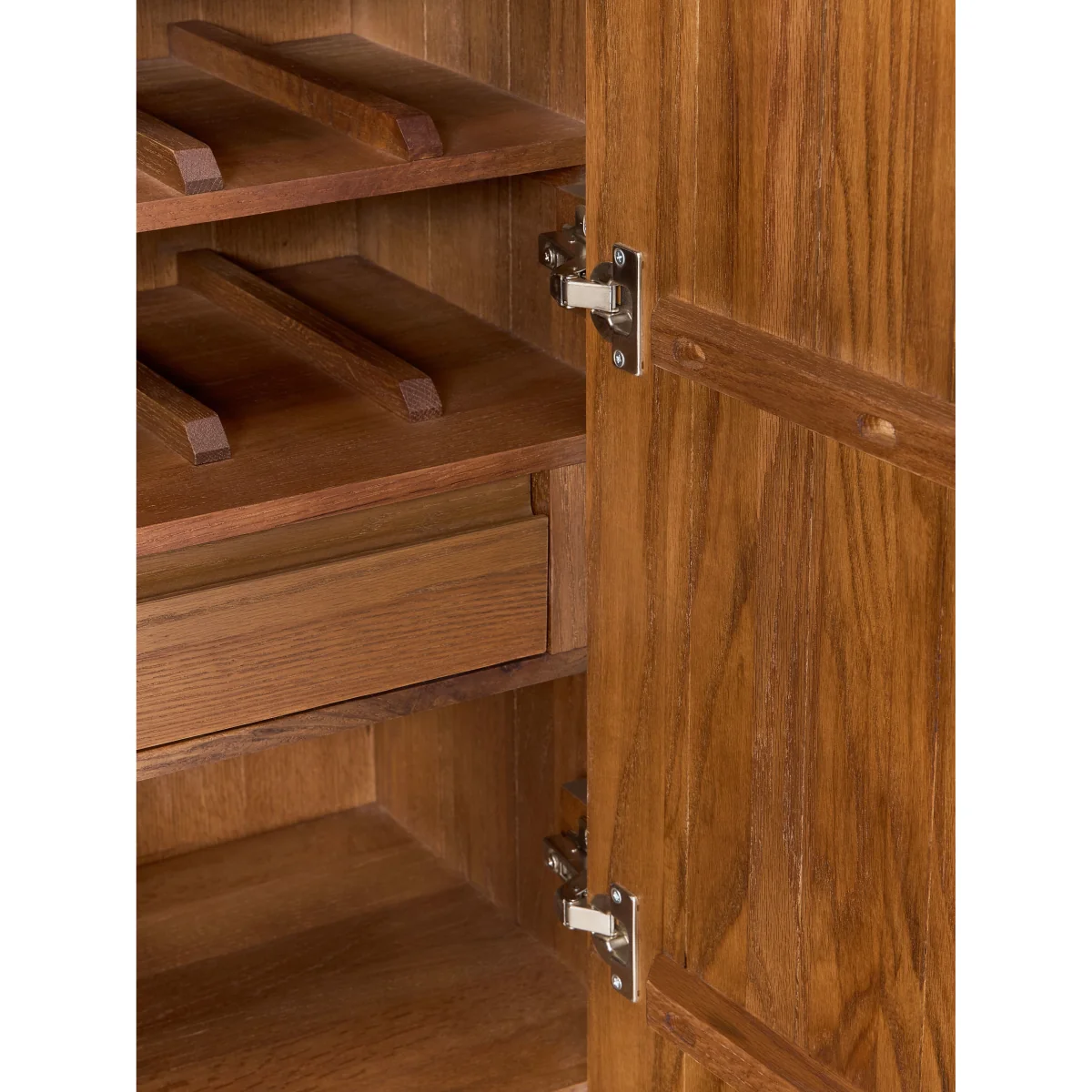 Oak Wood Bar Cabinet Chandler – image 8