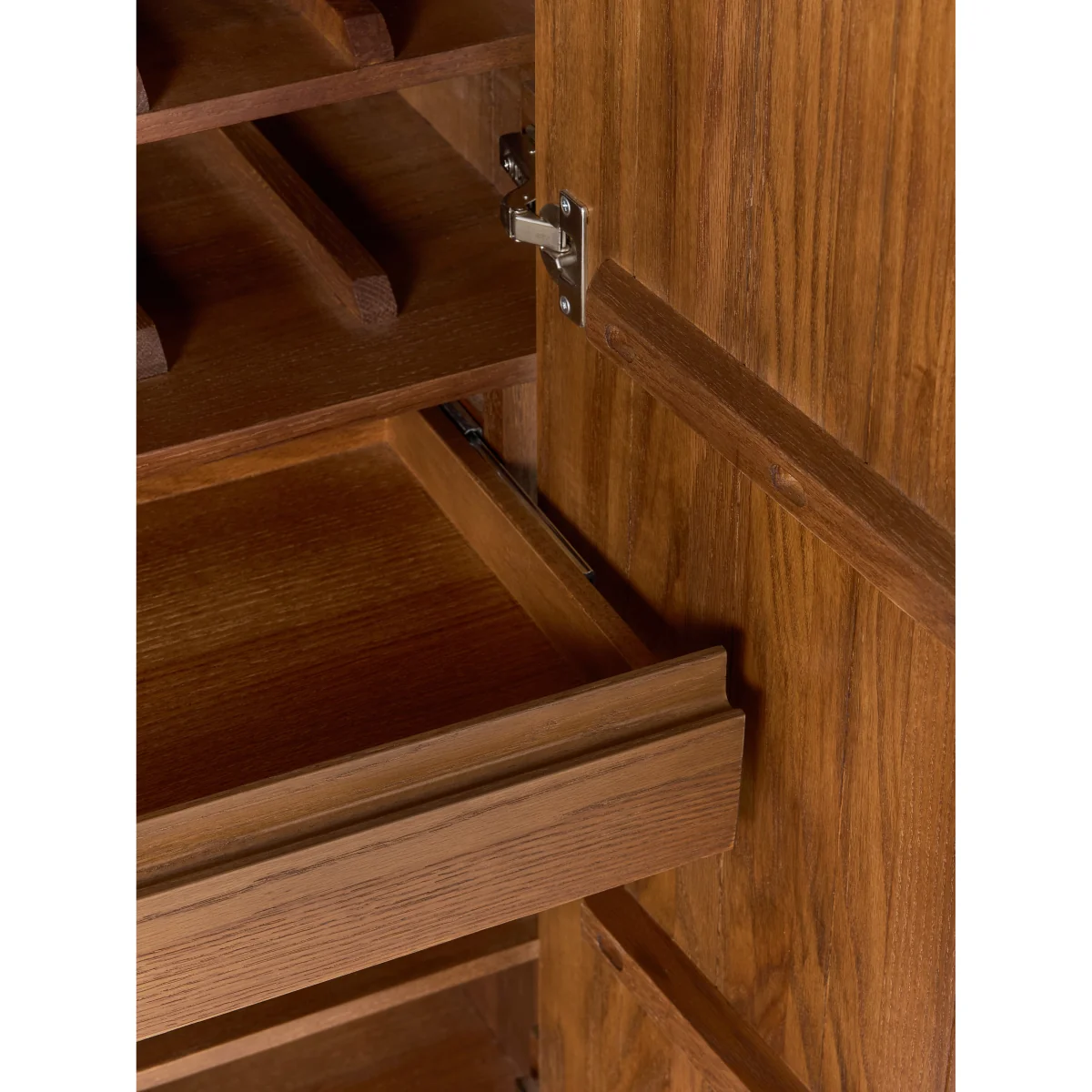 Oak Wood Bar Cabinet Chandler – image 9