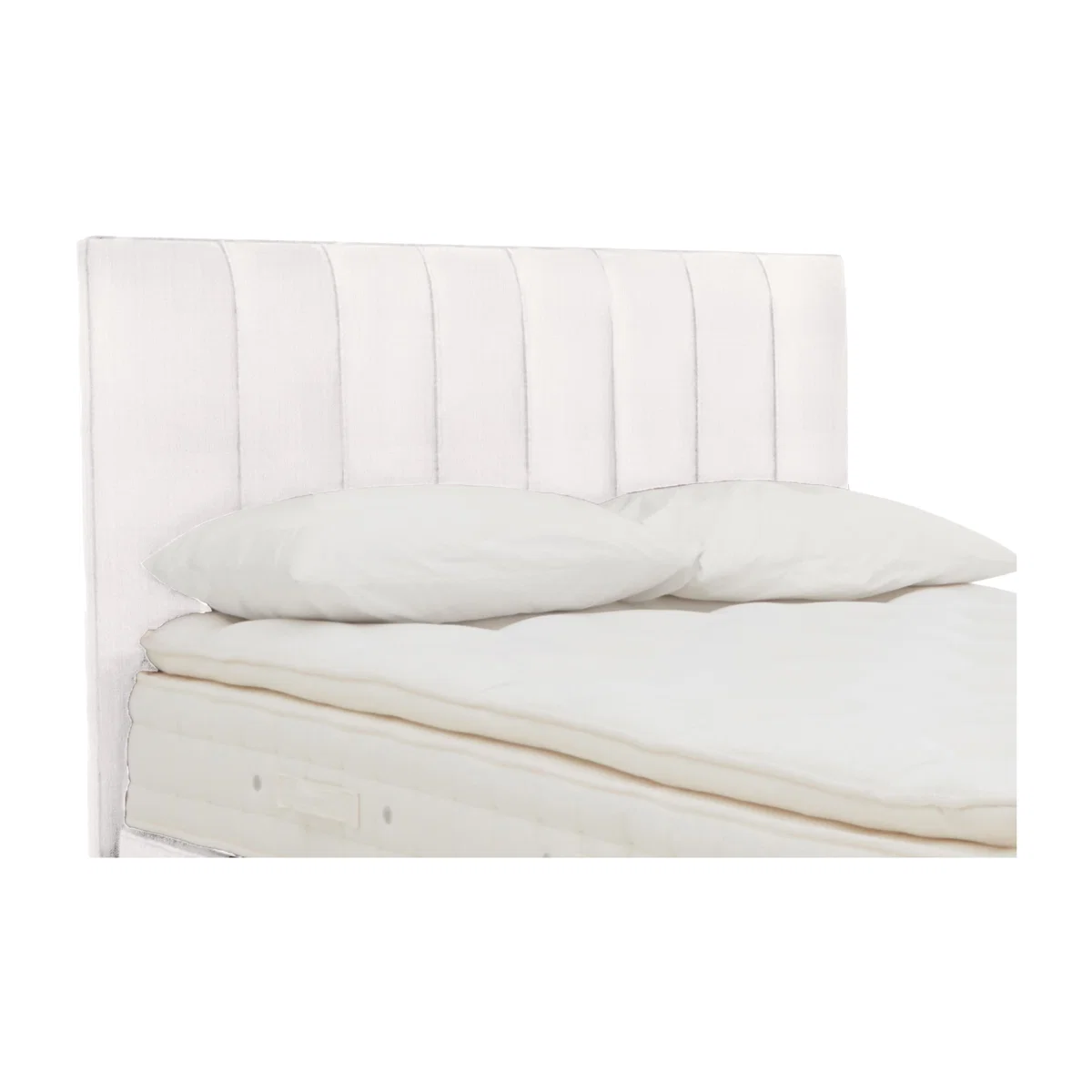 Hypnos - Downley Floor Standing Headboard - Small Double - Zenith Snow – image 1