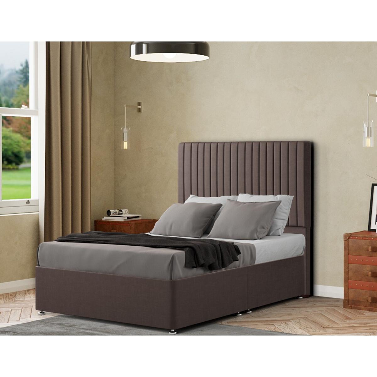 Maryland Headboard Floor Standing Malham Weave - Slate / Small Double – image 5