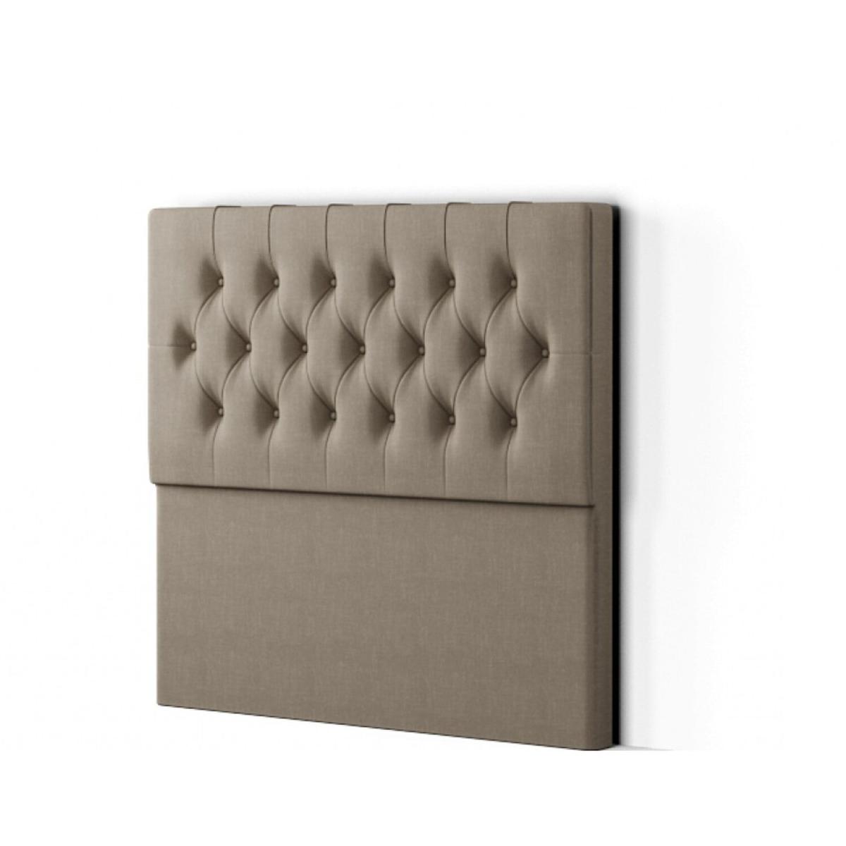 Belgrave Headboard Floor Standing  Matching Buttons Malham Weave - Mink / Small Double – image 4
