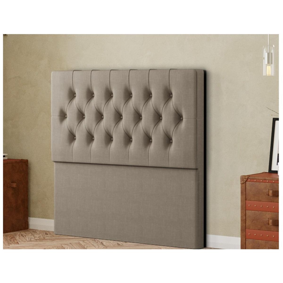 Belgrave Headboard Floor Standing  Matching Buttons Malham Weave - Mink / Small Double – image 5