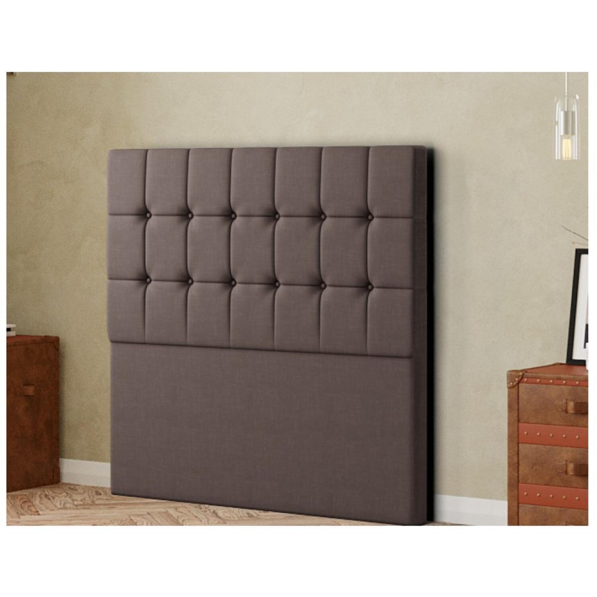 Venezia Headboard Floor Standing  Matching Buttons Malham Weave - Slate / Small Double – image 3