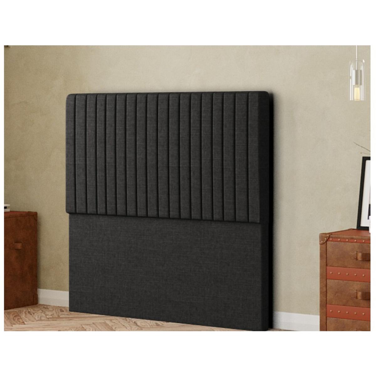Maryland Headboard Floor Standing Linen - Black / Small Double – image 2