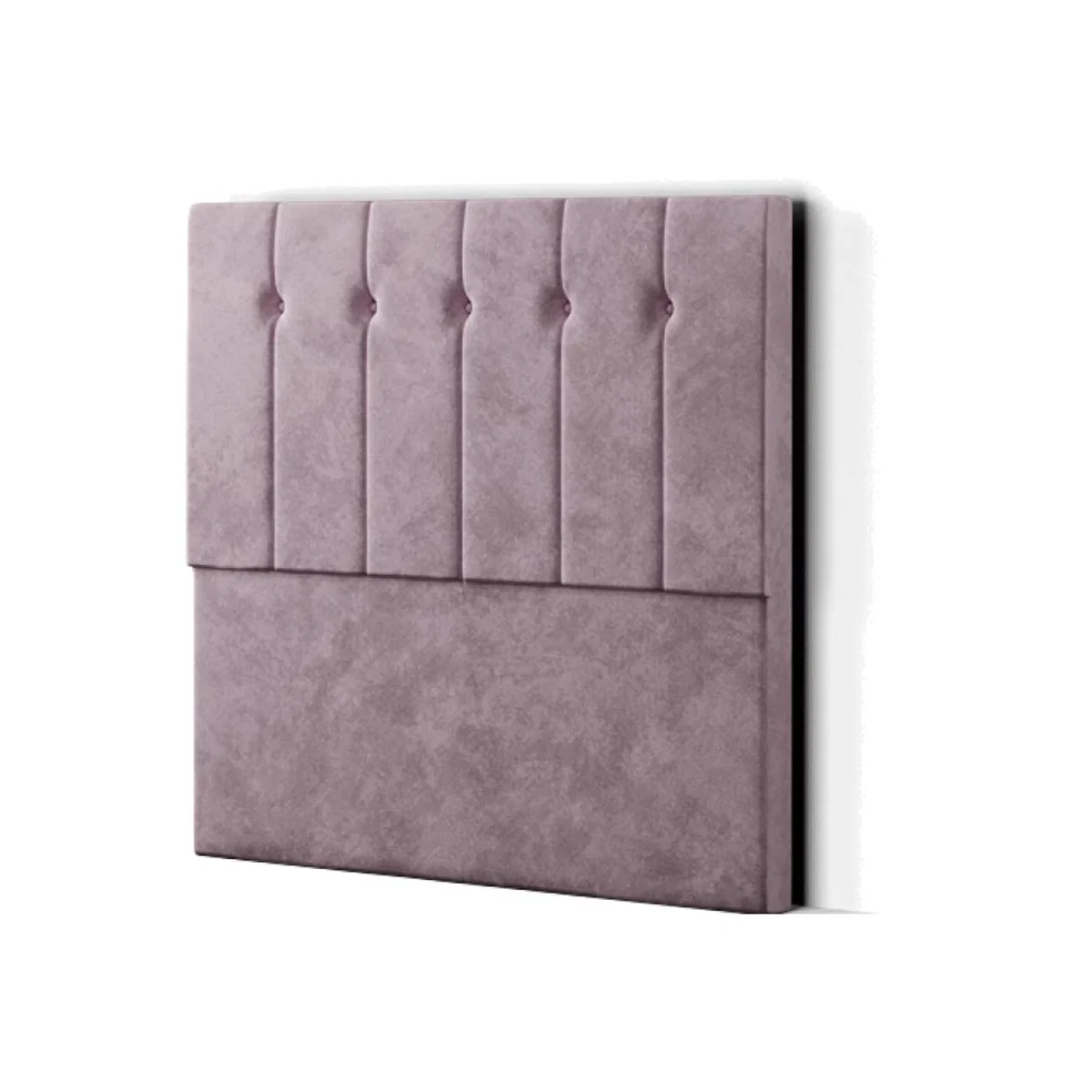 Highland Headboard Floor Standing Matching Buttons Plush - Blush / Small Double – image 1