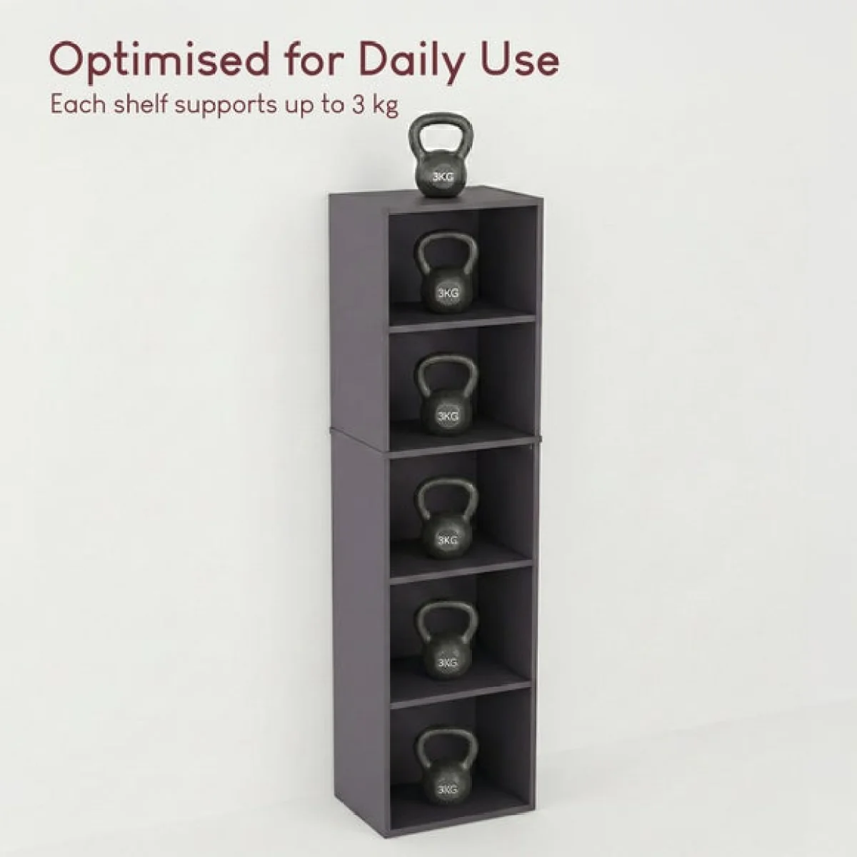 Oxford 5 Tier Cube Bookcase – image 6
