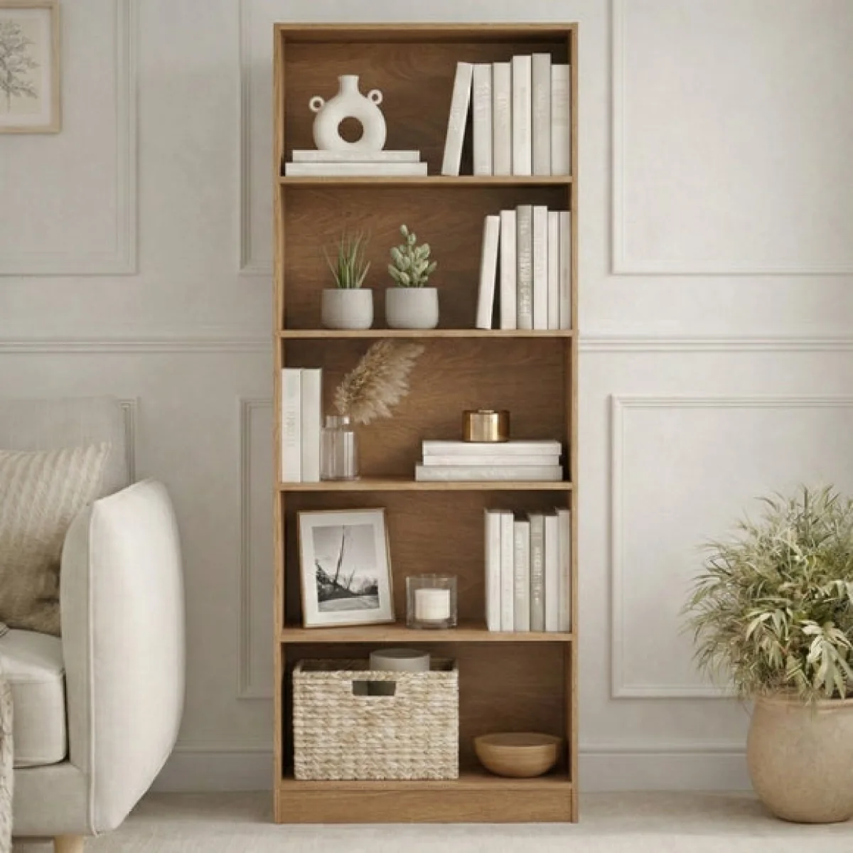 Cambridge 5 Tier Extra Large Bookcase – image 2