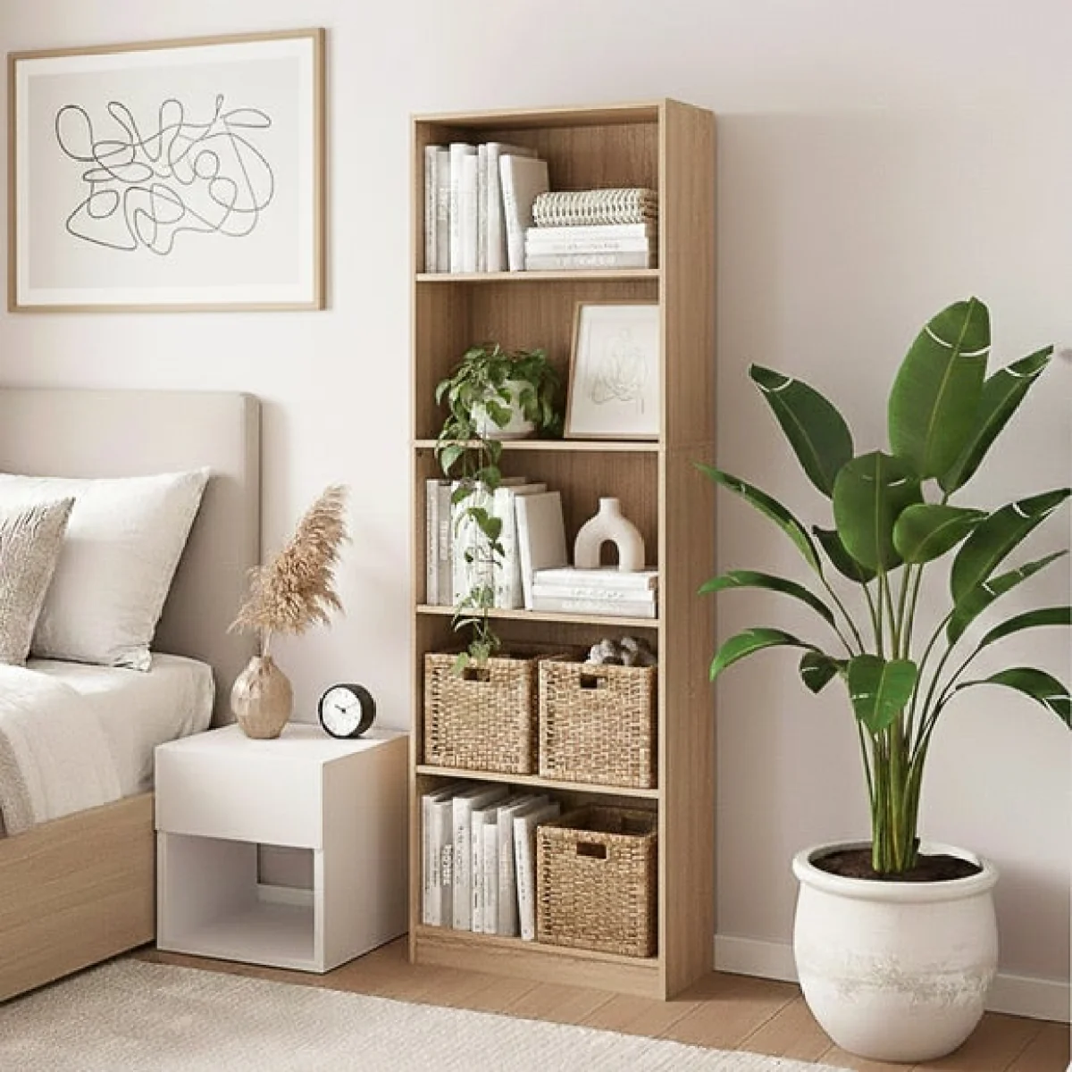 Cambridge 5 Tier Extra Large Bookcase – image 3