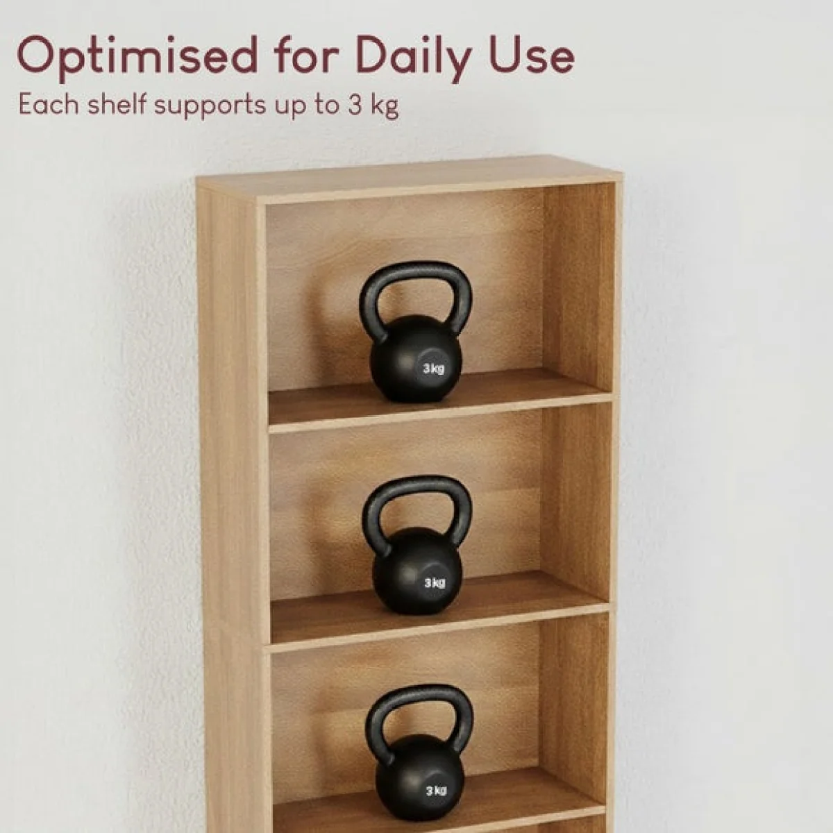 Cambridge 5 Tier Extra Large Bookcase – image 6