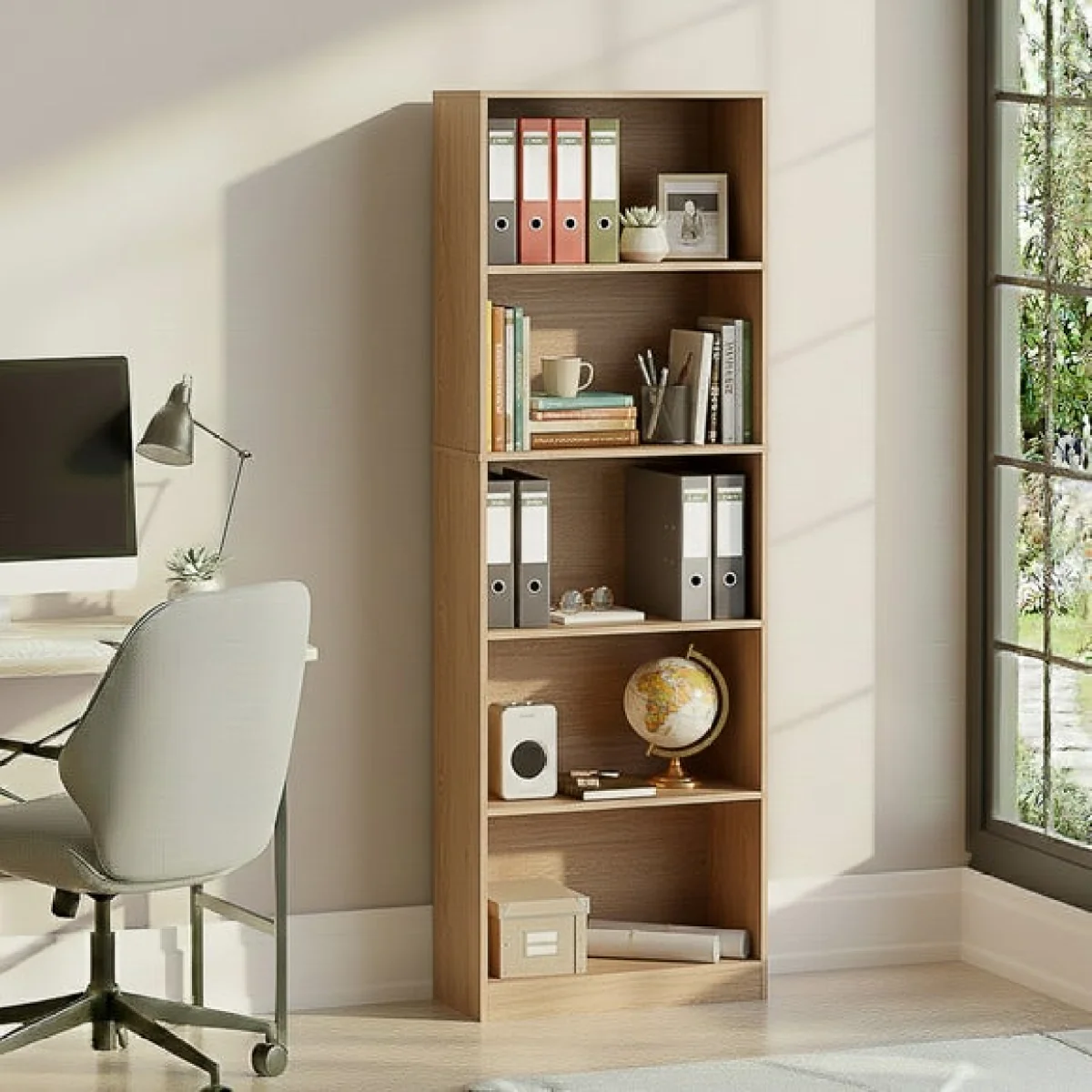 Cambridge 5 Tier Extra Large Bookcase – image 1