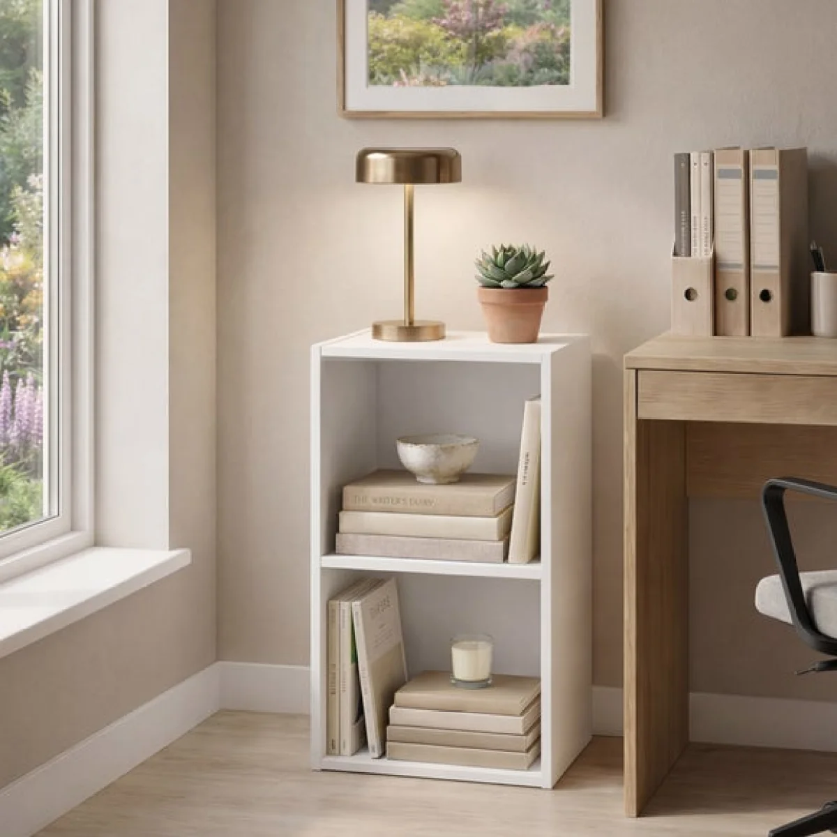 Oxford 2 Tier Cube Bookcase – image 1