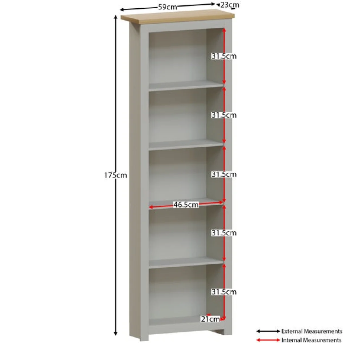 Arlington 5 Tier Bookcase – image 7
