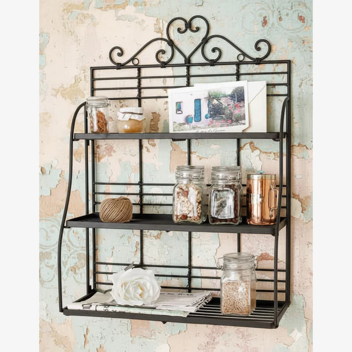 Amore 3 Tier Kitchen Wall Shelf – image 1