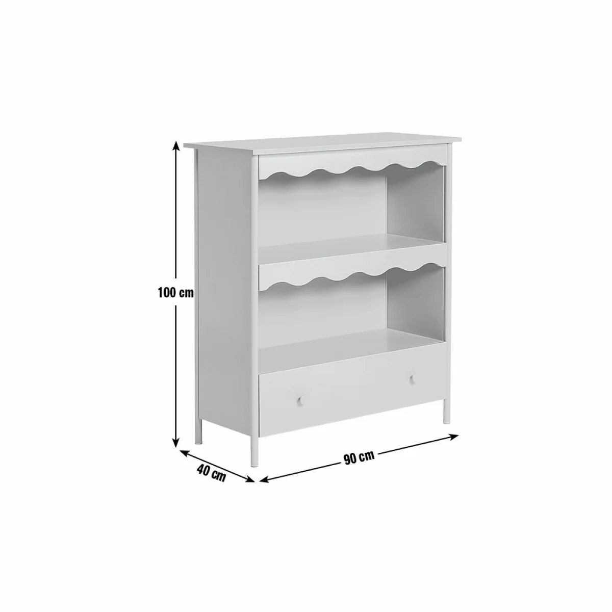 Habitat Matilda Scallop Bookcase - Green – image 12