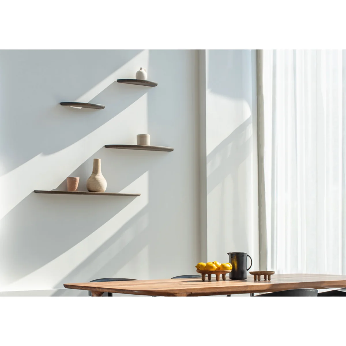 Mu Floating Shelf Smoked Oiled Oak 40cm – image 4