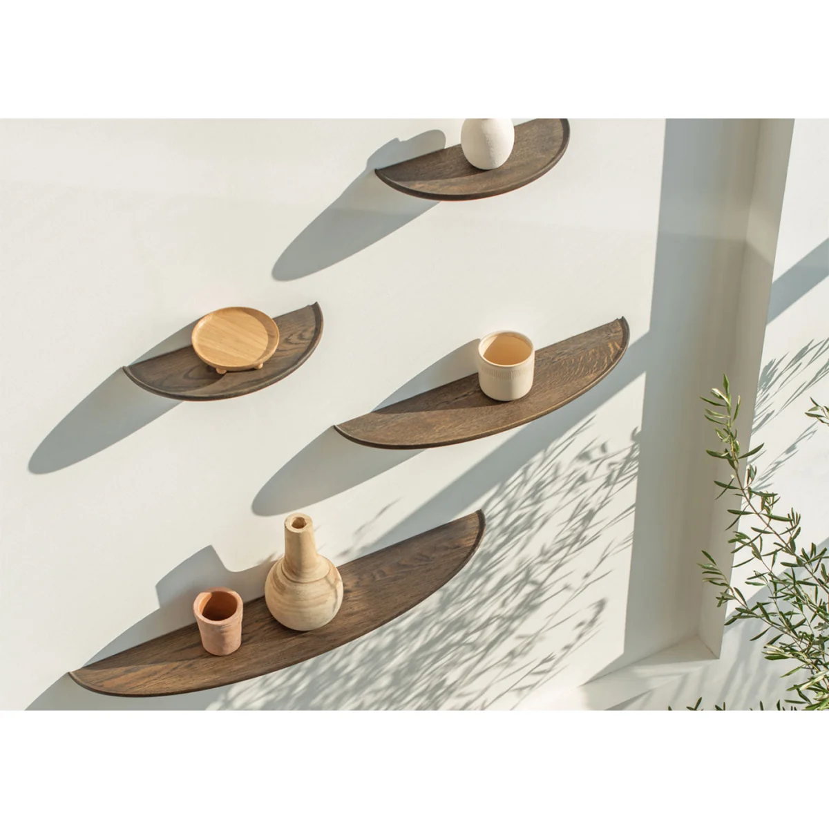 Mu Floating Shelf Smoked Oiled Oak 40cm – image 5