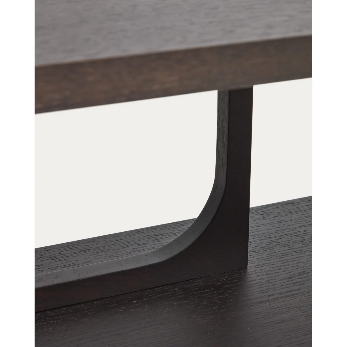 Aduma ebonised finish oak veneer shelving unit FSC 100% 160 x 65 cm – image 10