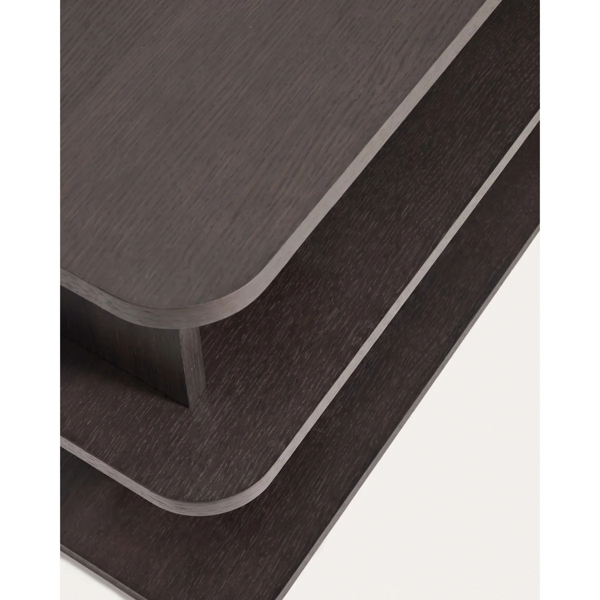 Aduma ebonised-finish oak veneer shelving unit FSC 100% 100 x 65 cm – image 7