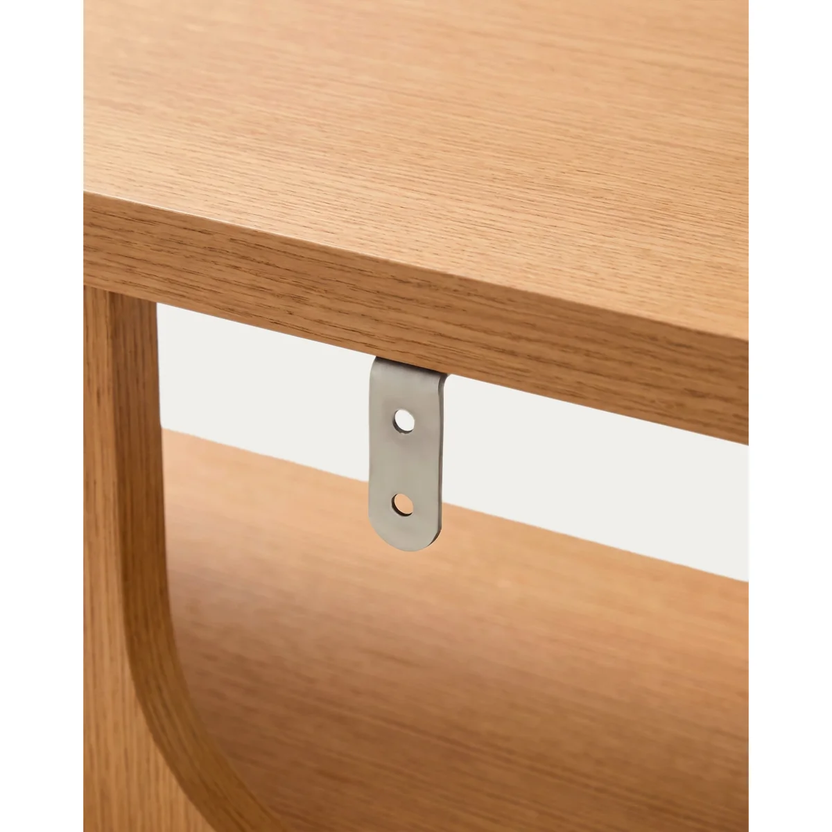 Aduma natural-coloured finish oak veneer shelving unit FSC 100% 100 x 65 cm – image 9