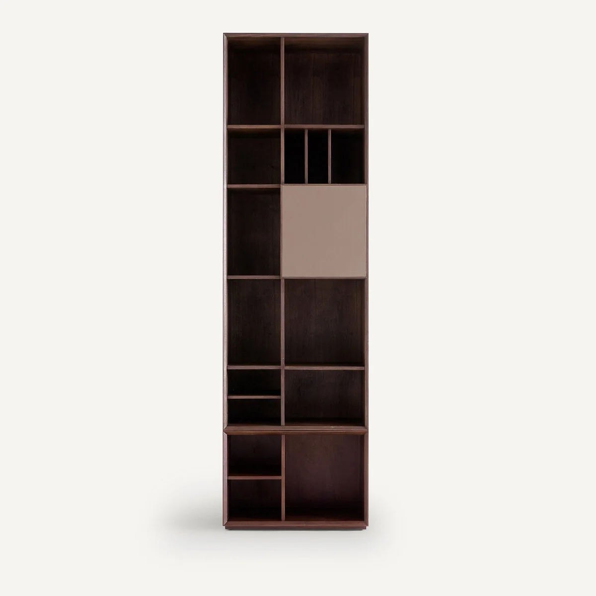 Mikube Walnut Bookcase with Leather Door – image 9