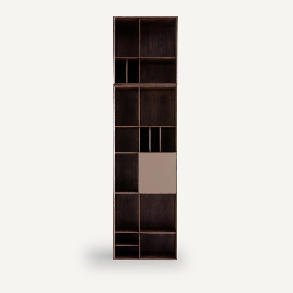 Mikube Walnut Bookcase with Leather Door – image 10