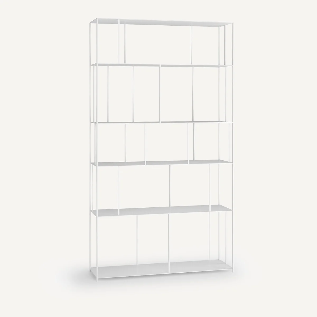 Parallel Wide Metal Bookcase – image 2