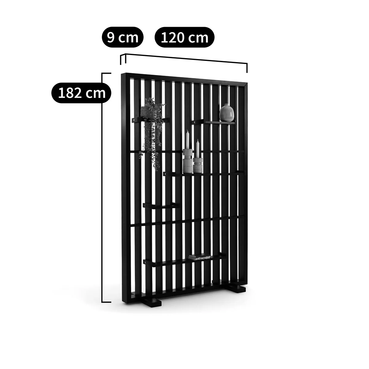 Mineva Solid Pine Divider Shelving Unit – image 7