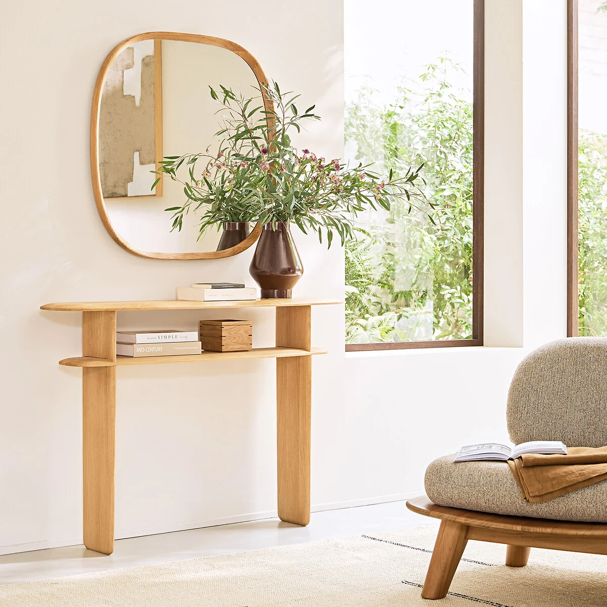 Iloss Solid Oak Wall Shelf – image 2