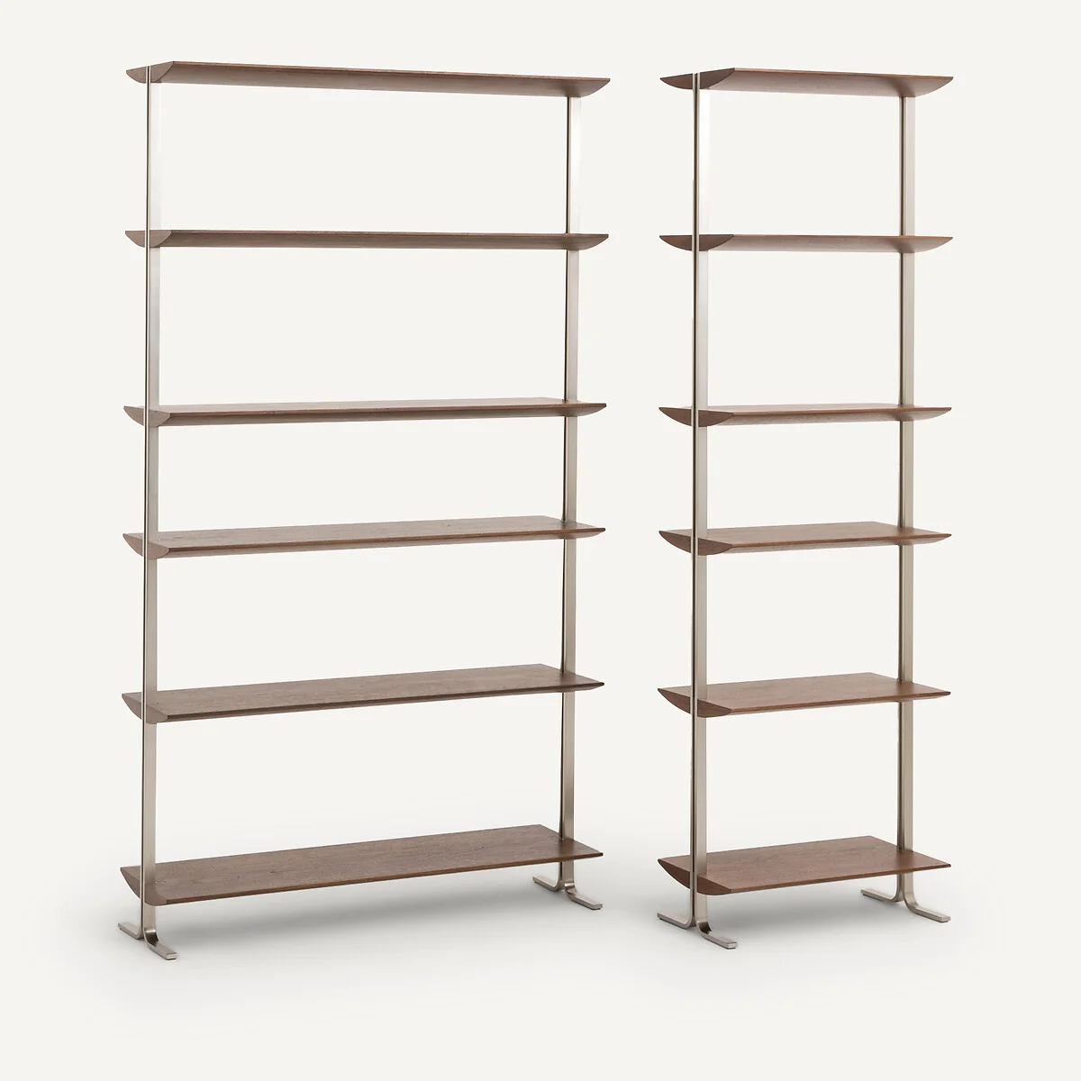 Livel L100cm Steel & Walnut Bookcase – image 7
