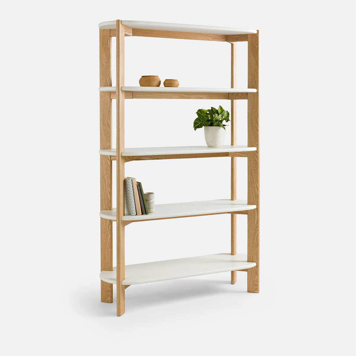 Galet Organically Shaped Ash Bookcase – image 2