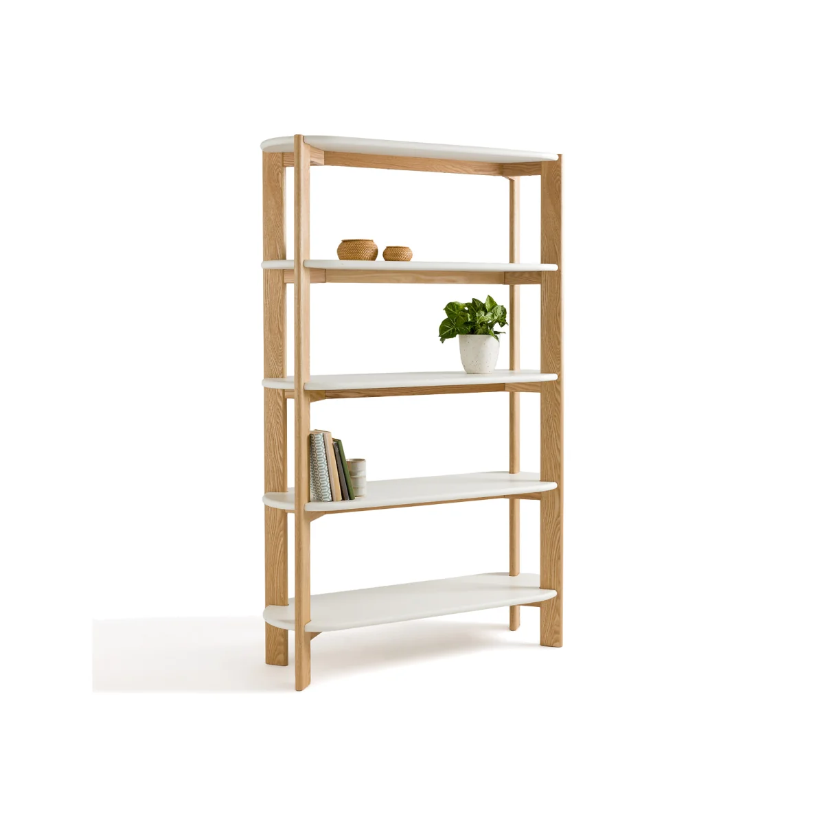 Galet Organically Shaped Ash Bookcase – image 1