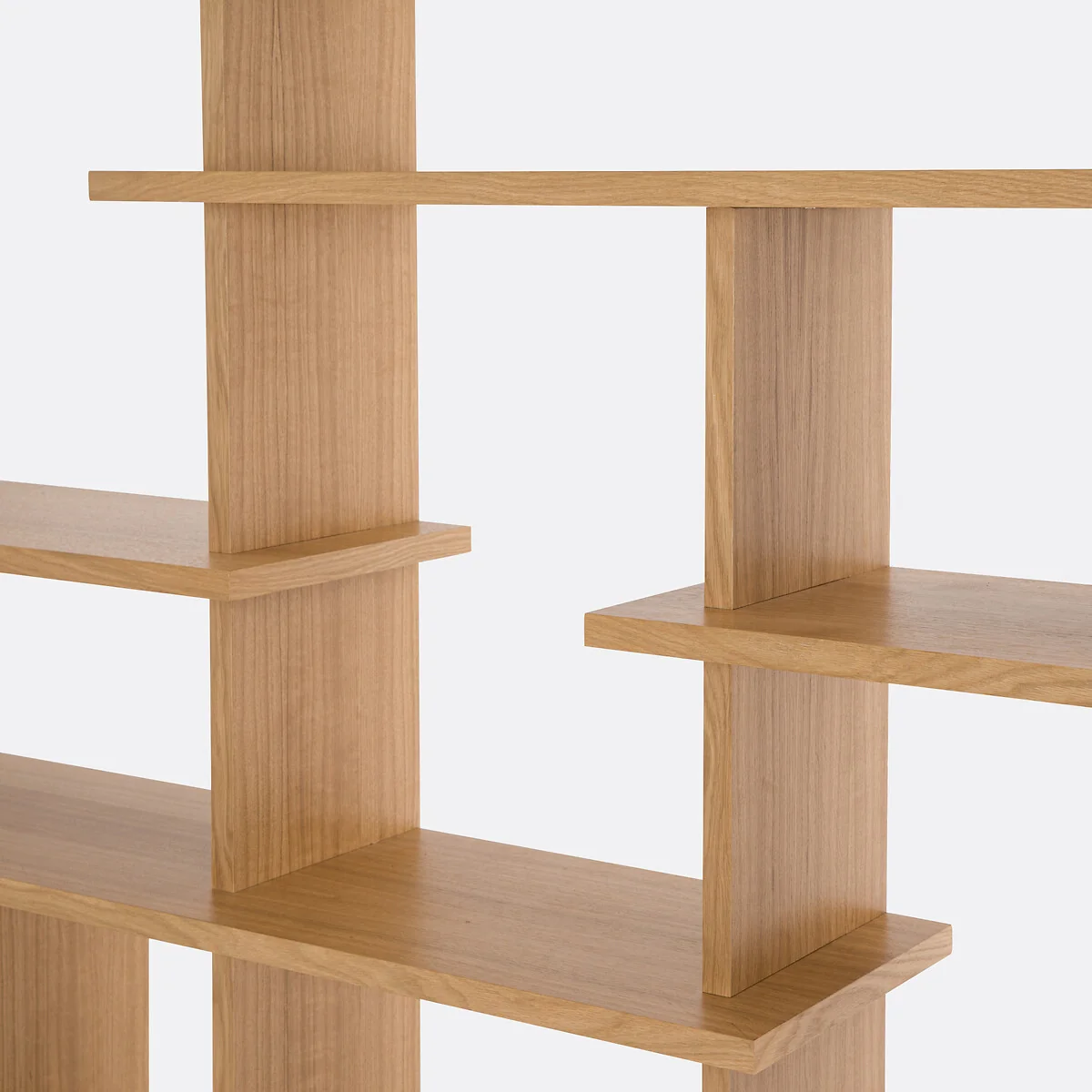 Orga Asymmetric Bookcase in Oak Veneer – image 5
