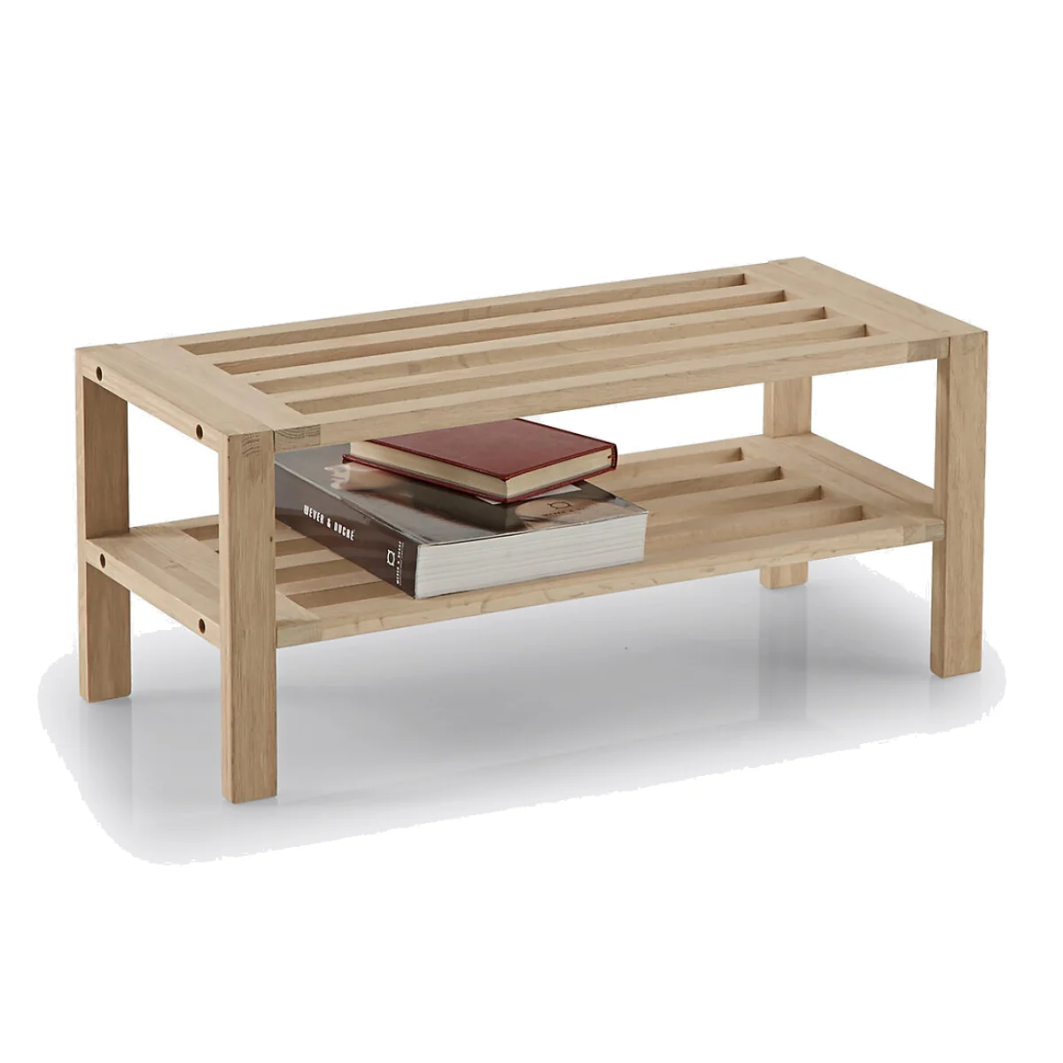 Shoe Cabinet, 2 Shelves, in Solid Oak, SELFRID – image 1
