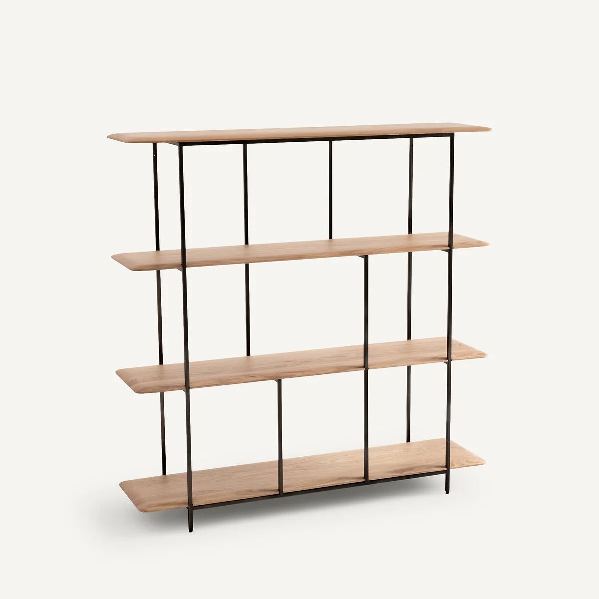 Jacobson Oak & Metal Shelving Unit – image 2