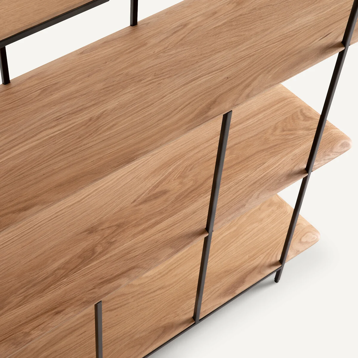 Jacobson Oak & Metal Shelving Unit – image 5