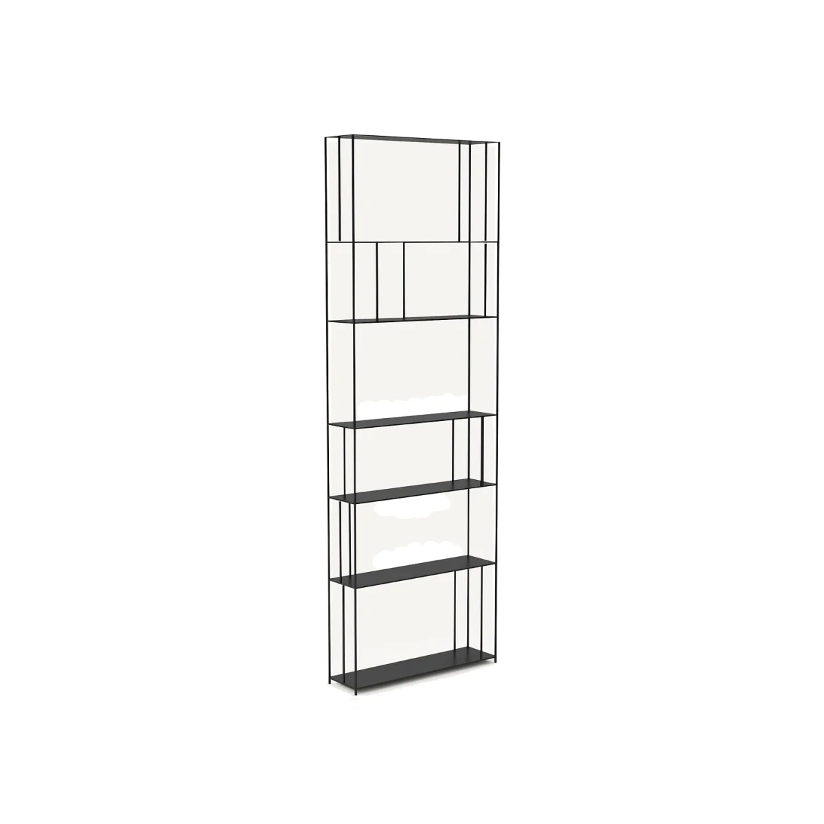 Parallel XL Slim H240cm Metal Bookcase – image 1