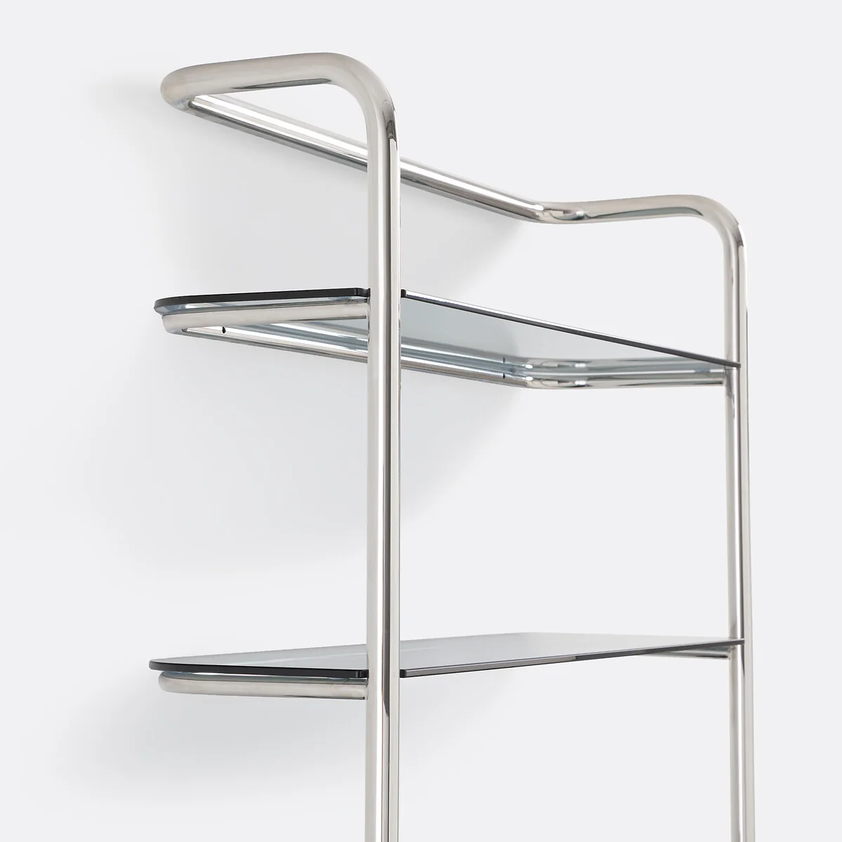 Giorgio Wall-Mounted Chrome-Plated Steel Bookcase with 2-Door Cabinet – image 6