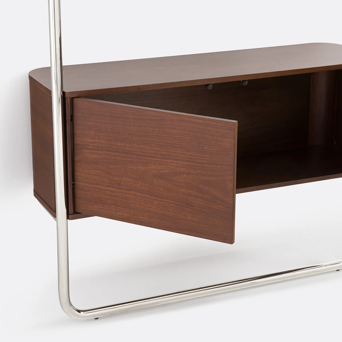 Giorgio Wall-Mounted Chrome-Plated Steel Bookcase with 2-Door Cabinet – image 7