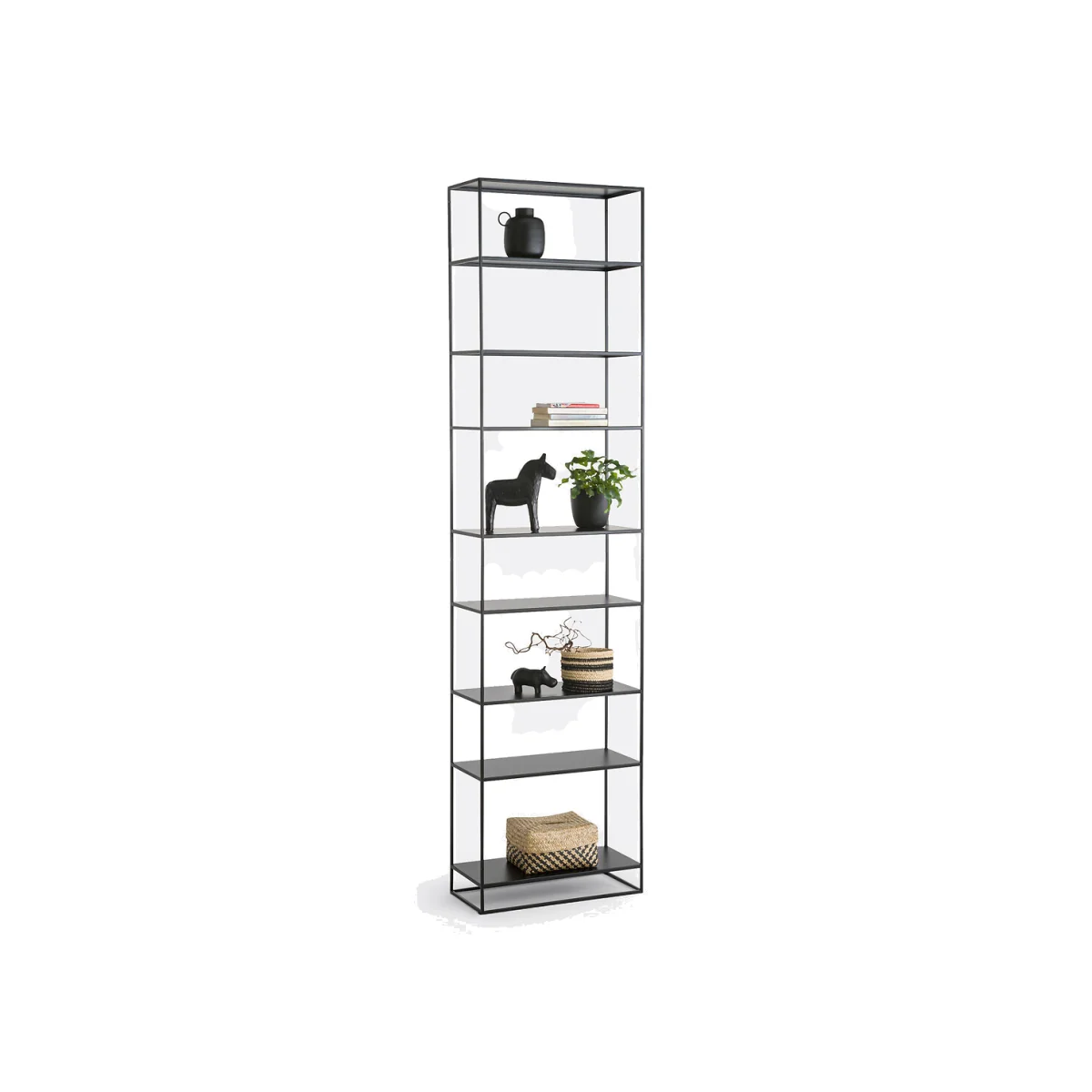 Miva Tall Steel Bookcase, Height 240cm – image 1