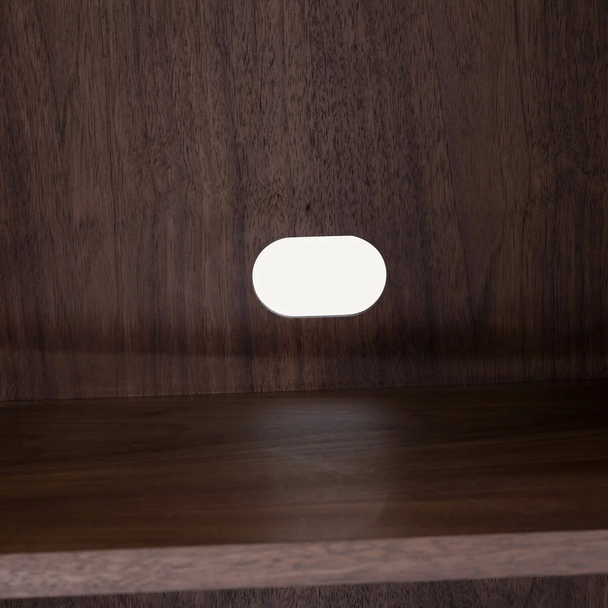 Mikube Walnut Bookcase with Leather Door – image 7