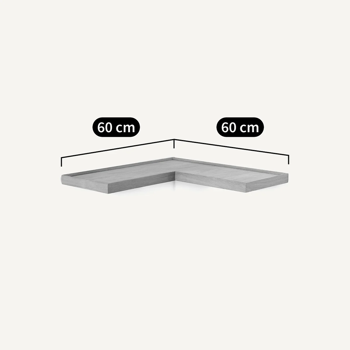 Tidder Corner Wall Shelf in Oak Veneer – image 5