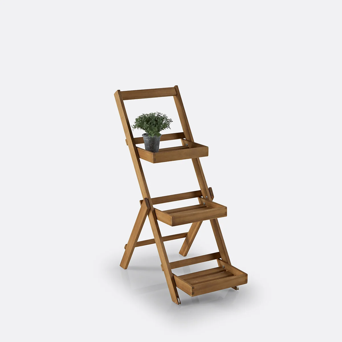Acacia 3-level Garden Shelving Unit – image 2