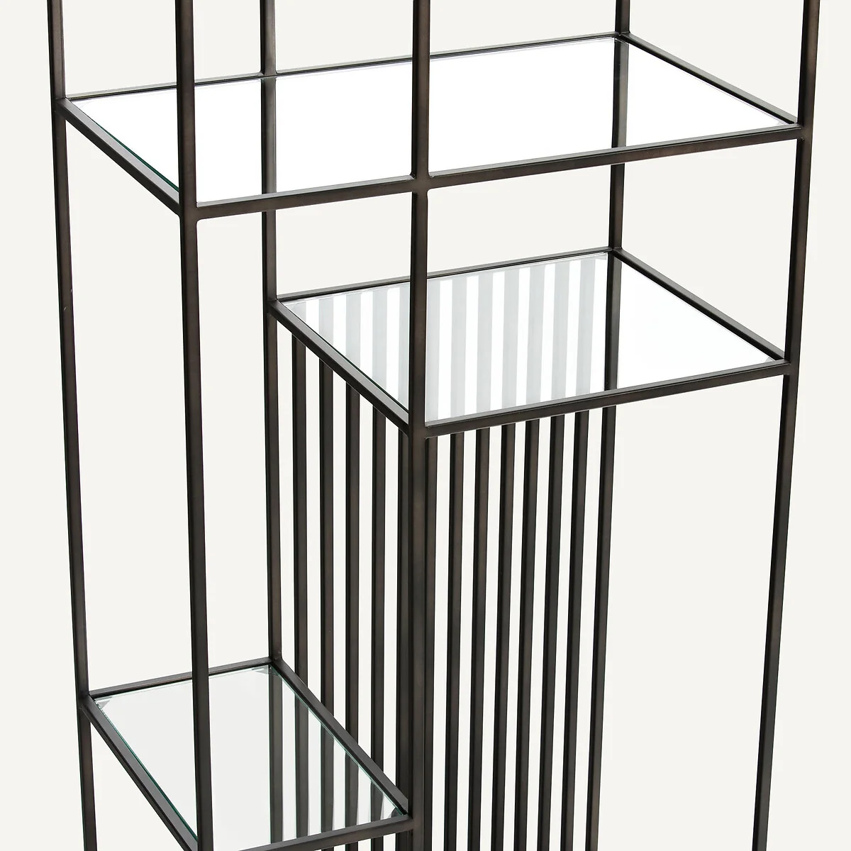 Rectiligne Metal & Glass Bookcase – image 3