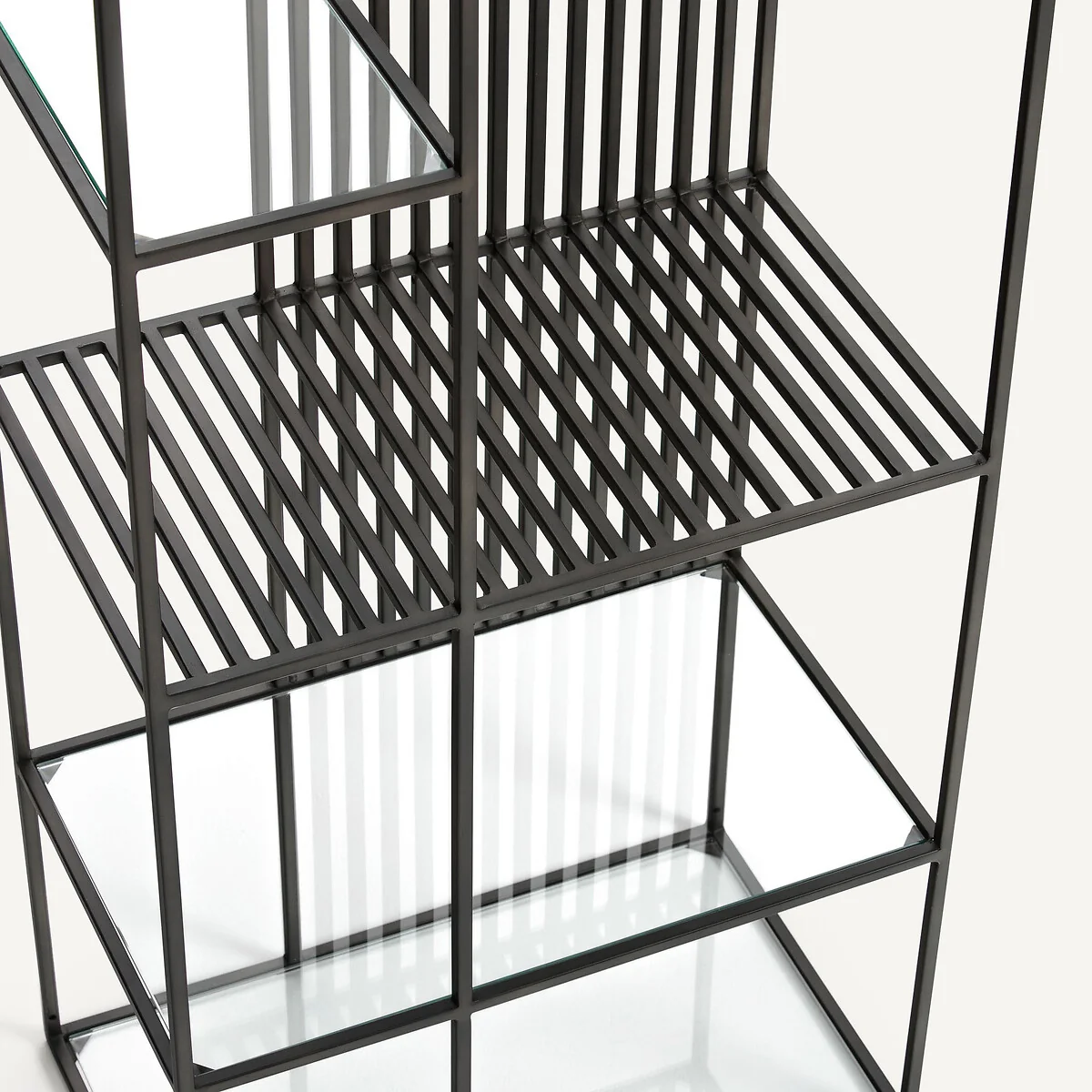 Rectiligne Metal & Glass Bookcase – image 4