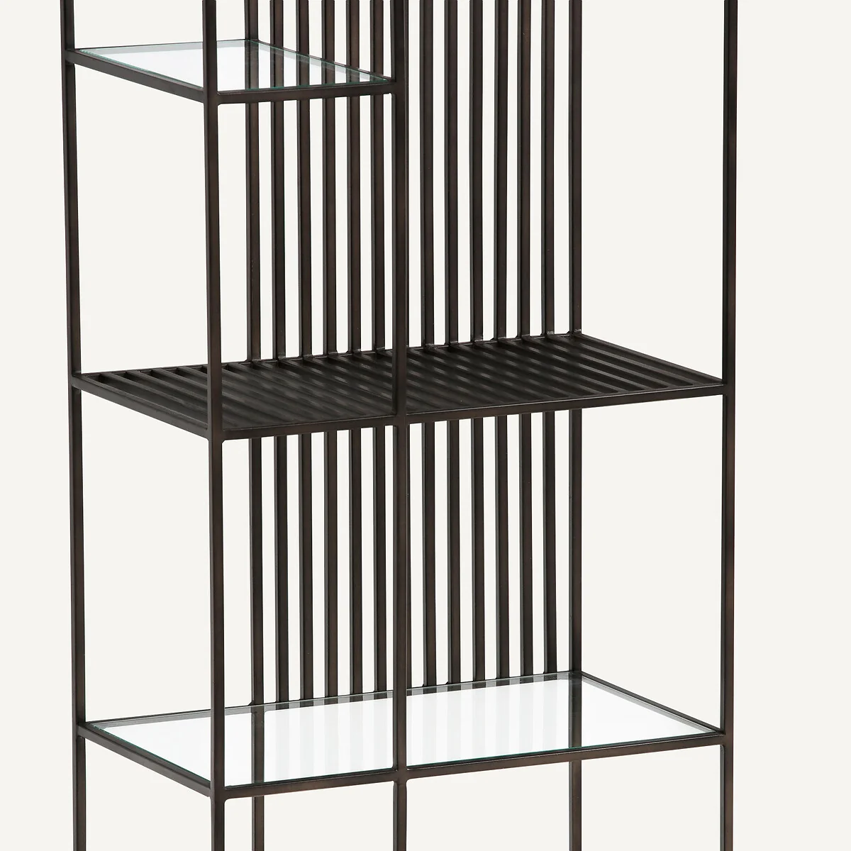 Rectiligne Metal & Glass Bookcase – image 5