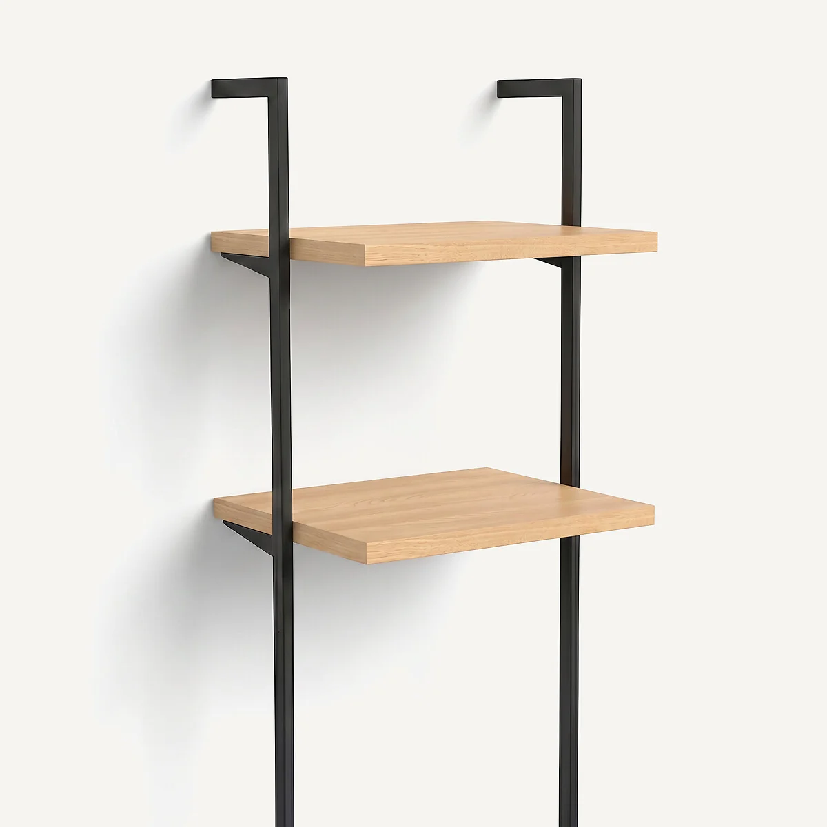 Set of 2 Johanez 60cm Oak Veneer Shelves – image 5