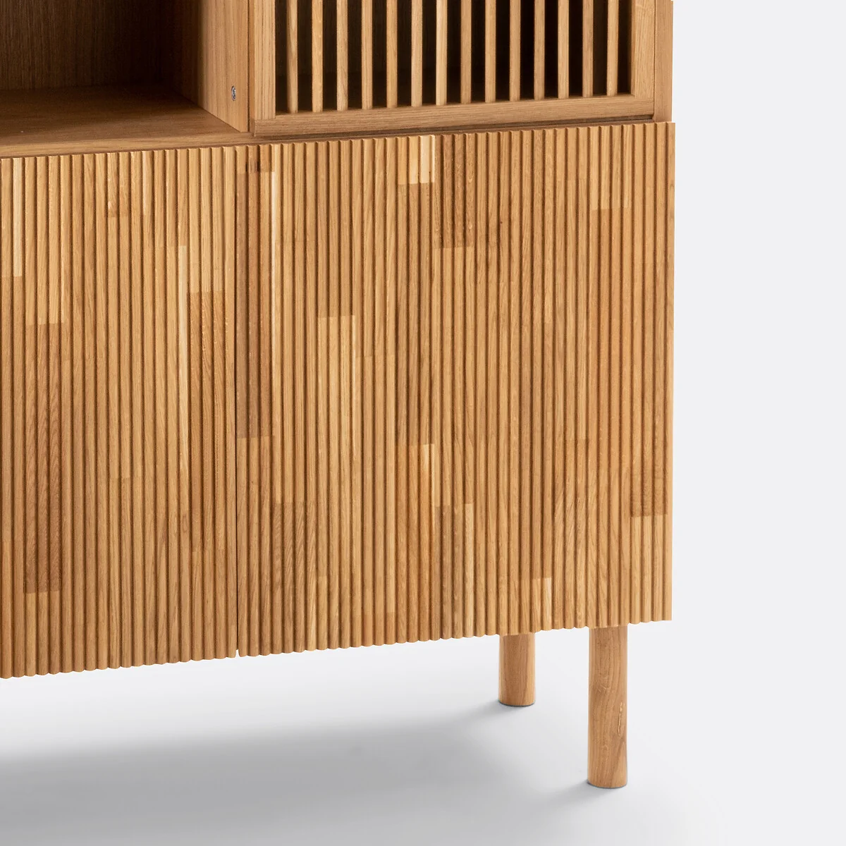 Bilbao Oak Veneered Storage Bookcase – image 6