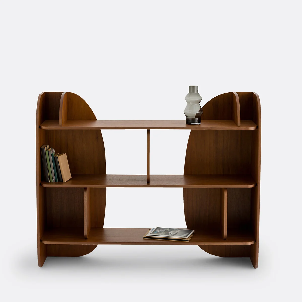 Gorman Walnut Low Bookcase – image 3