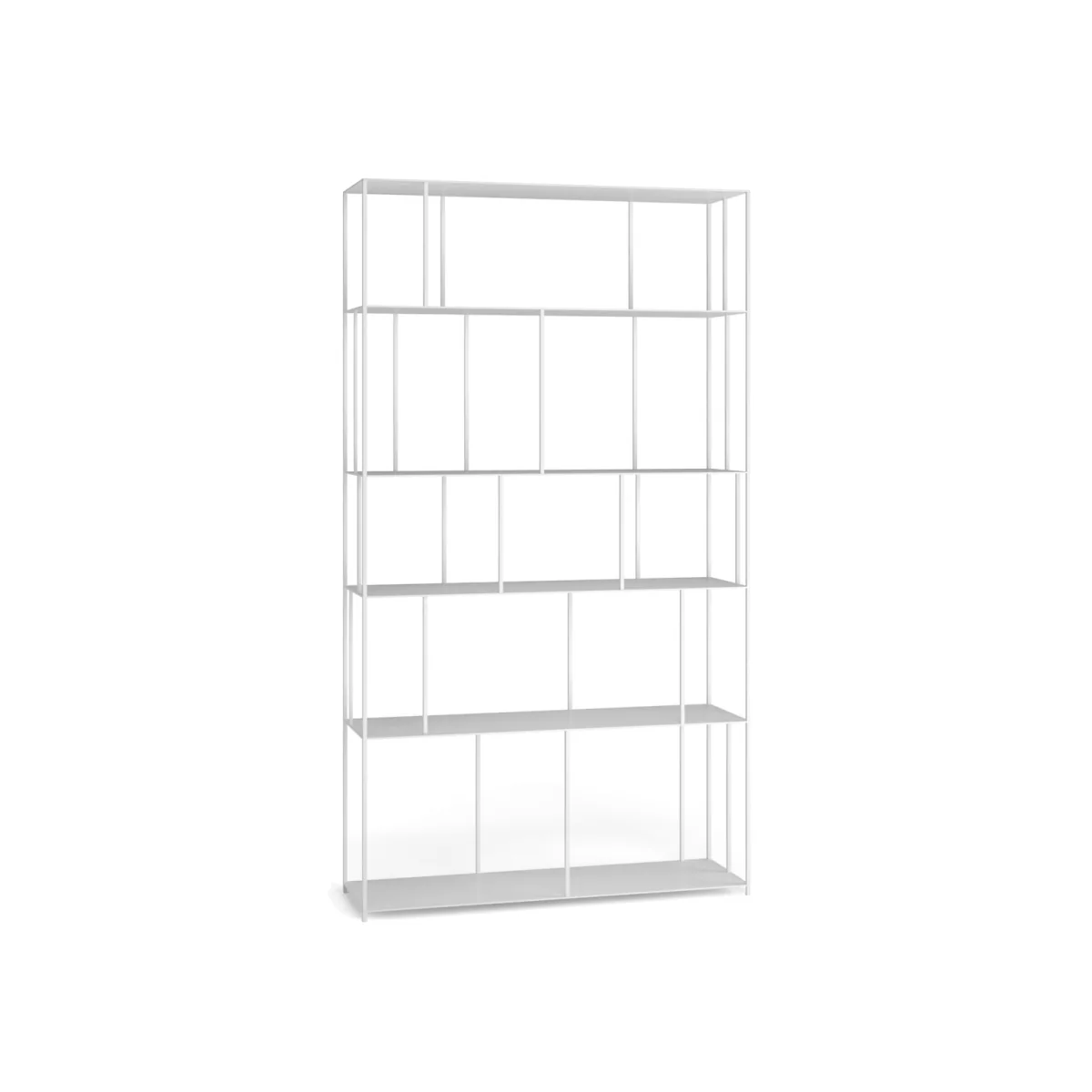 Parallel Wide Metal Bookcase – image 1