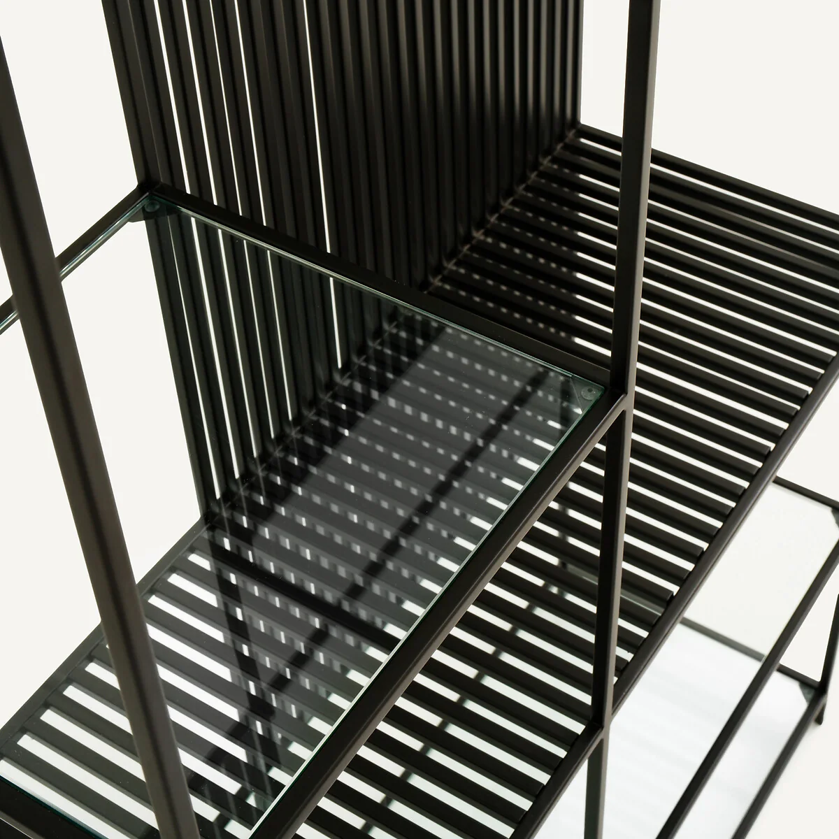 Rectiligne Metal & Glass Bookcase – image 5